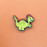 Sale 1pcs Shoe Charms Novel Dinosaur Shoe Accessories Cute Garden Shoe Decoration for croc jibz Buckle Kid's X-mas