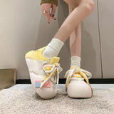 Breakj Casual Shoes Children Spring Autumn New Bread Shoes Super Fire Versatile Small Thick Western Style High Appearance Level