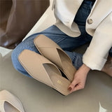 Breakj Women Wear Bag Head 2025 New Summer Half-Dragging Women's Shoes Fashion Muller Shoes Net Red Cold Slippers Ins