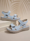 Breakj 2025 Summer Women's Shoes Large-Size Thick-Sed Casual Sandals With Magic Stickers Women's
