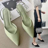 Breakj Head Rear Mix With Heel Sandals Women's Summer New Bag Head Fashion Shoes Coarse Heel Cool Slippers