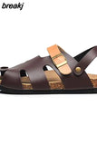 2023 New Unisex Buckle Cork Sandals Men Summer Beach Women Cut-outs Casual Sandalias