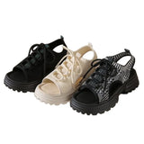 Breakj Sports Sandals Women 2025 Summer New Korean Version Of The Pine Cake Thick-Sed Fashion Casual Fish Mouth