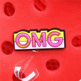 Cute Pink Roller Skates Motorcycle Shoes Decoration Accessories Jibz for Croc Charms for Shoes Bracelets Kids Gifts