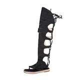 Breakj Size Flat Denim Sandals Women's