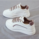 Breakj Version Of The Round Head With Small White Shoes 2025 New Casual Student Women Shoes In