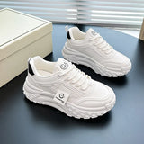 Breakj Korean Version Of The New Dad Shoes Female 2025 Spring Student Running Sports Platform Increased Casual Shoes Female