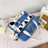 2021 Backpack for women Nylon mini backpack korean Shoulder bag Kawaii badge school backpack for girls NEW Women's