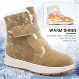 Suede Thicken Plush Snow Boots for Women Winter Plus Size Keep Warm Ankle Boots Woman Non Slip Platform Cotton Padded