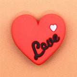 Sale 1pcs Shoe Charms Heart-shaped/Kiss me/Skull Shoe Accessories Shoe Buckle Decorations Fit Croc JIBZ Kid's X-mas