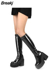 Platform Woman Ankle Boots 2023 Winter Gothic Style Punk Office Lady Fashion Comfy Cool Women Boots Shoes Big Size