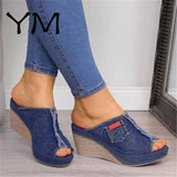 2020 New Arrival Women's Sandals Women Summer Fashion Leisure Fish Mouth Sandals Thick Bottom Slippers Wedges Shoes Women