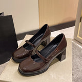Breakj Temperament Simple Mary Treasure Shoes 2025 Spring And Summer New JK Women's Shoes Fairy Fashion High Heels