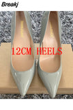 2023 New Women Pumps Patent Leather High Heels Shoes Fashion Office Shoes Stiletto Party Shoes Female Comfort Women