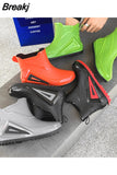 Low Rain Shoes for Men Waterproof Slip on Loafers Rain Shoes Men's Galoshes Rubber Rain Shoes Male Rubber Ankle