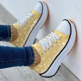 Sneakers Women Shoes 2022 Pattern Canvas Shoe Casual Women Sport Shoes Flat Lace-Up Adult Zapatillas Mujer Chaussure
