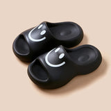 Cartoon Thick-Soled Home Slippers Female Summer Couple Anti-Slip Pillow Slides Woman 2024 Cute Soft Beach Flip