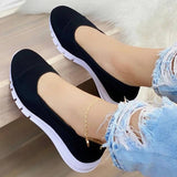 Women Sneakers Slip On Women's Sneakers Solid Color Platform Sneakers Casual Tenis Feminino Ladies Vulcanize Shoes