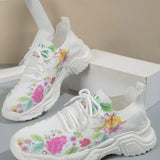 Breakj Flower Sports Single Shoes Women 2025 New Fashion Flat-Bottom Single Size Thaid With