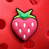 PVC Fruits Shoe Buckle Accessories Cute Pineapple Peach Banana Shoe Decoration Jibz for Croc Charms Bracelets Kids