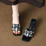 Breakj Slippers Women Wear The New Summer 2024 Fashion Small Fragrance Fashion Delicate And Sophisticated Sense Cool