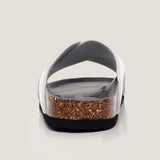 2023 Unisex Fashion Men Beach Cross Cork Slippers Summer Solid Color Non-slip Outside Women Slide Shoe High