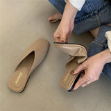 Breakj Women Wear Bag Head 2025 New Summer Half-Dragging Women's Shoes Fashion Muller Shoes Net Red Cold Slippers Ins