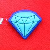 Blue Diamond Shoe Decoration Accessories Muscle Alien Duck Money Bag Dumbbell Croc Charms for Bracelets Jibz Kids Gift