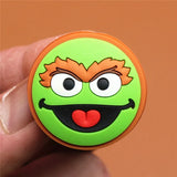 PVC Shoe Buckle Accessories Cartoon Pink Green Blue Monsters Shoes Decoration Jibz for Croc Charms Bracelets Kids
