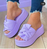 Summer Platform Sandals for Women Fashion Casual Hemp Wedges Slippers Thick Sole Open Toe Outdoor Beach Woman Walking
