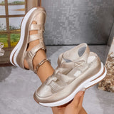 Breakj Lady Hollowed Out Casual Sandals Wearing The New Summer 2025 Summer Thick Bottom Of The Raised