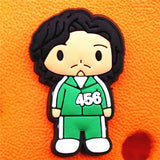 Sale 1pcs Squid Game Croc Charms Buckle 33 Popular Korean Dramas PVC Shoe Decorations Accessories fit jibz Xmas Gifts