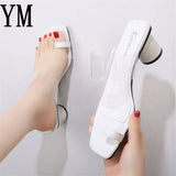 New Clear Heels Slippers Women Sandals Summer Shoes Set foot Woman PVC Transparent High Pumps Wedding Jelly Buty Damskie