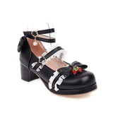 Girls Lolita Shoes Japanese Fairy Princess Cosplay Mary Janes Pumps High Heel Vintage Sweet Kawaii Daughter 2020 Autumn New