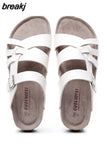 New Summer Men Cork Slipper Beach Shoe Casual PU Leather Male Outdoor