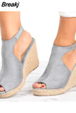 Size 35-43 Platform Sandals Wedges Shoes For Women Heels Sandalias Mujer Summer Clog Womens Zapatos De Hombre