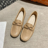 Traf Bare Foot Shoes Ladies Genuine Leather Moccasin Mujer Antiskid Soft Flats Women Nurse Driving Loafers Daily Work