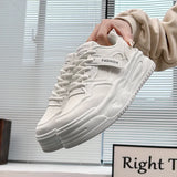 Breakj 2025 Small White Shoes New Korean Version Ins Female Student Platform Increased Sports Board Shoes Casual Shoes