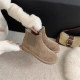 Slim And Comfortable ~ Casual Platform Snow Boots Women's Low-Slip Cotton Boots And Fluffy