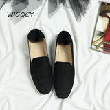 Flat-bottom Square Toe women shoes 2019 new Spring Autumn shoes woman Concise College British wind lazy ladies
