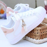 Mesh White Shoes Ladies Fashion Breathable Shoes Students Korean Casual Shoes Sports Shoes Flat Shoes Womens Shoes Zapatos