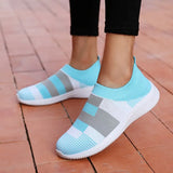 Women's Sneakers Breathable Casual Shoes Comfy Sneakers Women Mixed Colors Summer Sock Shoes Femme Big Size Zapatos