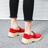 Breakj Size Women's Shoes Casual One-Legged Female Rocking Shoes Thick Soles Mother Shoes Soft Soles Comfortable Slopes And Lazy
