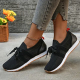 Breathable Mesh Flats Shoes Women 2024 Casual Lace Up Platform Sneakers Woman Non Slip Thick Soled Walking Shoes