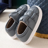Non-Slip Home Slippers Winter Warm Women Indoor Cotton Men Non-slips Ladies Soft Slippers Memory Foam Couples