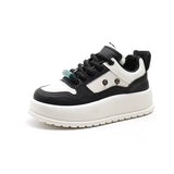 Breakj White Shoes Women 2023 New Fall Student Korean Version Versatile Casual Ins Trendy Platform Fashion Shoes