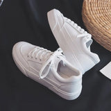 Breakj Style Solid Color Small White Shoes Women 2025 Summer New Simple Casual Shoes Women's Low-Help Thick Plate