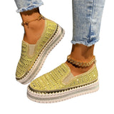 Breakj Version Of Students Casual Board Shoe Pine Cake One Foot Pedal Four Seasons Water Diamond Pine Cake Thick-Soled Lefu Breathable Flat Sole Single Shoes