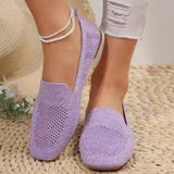 Breakj 2023 Summer New Large Size Round Head Flat Single Shoes Women's Shallow Mouth Sports Wind Casual