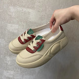 Breakj Small White Shoes Students Korean Version Female 2024 Autumn New Platform Increased Breathable Casual Shoes Street Shot